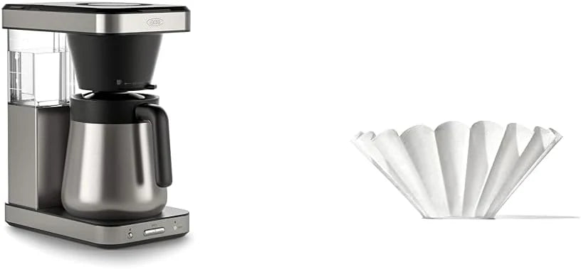 OXO Brew 8-Cup Coffee Maker - Single-Serve & Carafe, Thermal Stainless Steel, SCA Certified