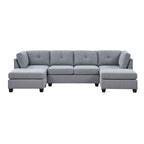 Chenault 92&prime;&prime; Wide Reversible Modular Sofa &amp; Chaise With Ottoman