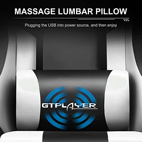 GTPLAYER Gaming Chair, Computer Chair with Footrest and Lumbar Support, Height Adjustable
