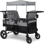 Jeep Wrangler Deluxe 4 Seater Stroller Wagon by Delta Children Premium Quad Stroller Wagon