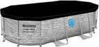 Power Steel Swim Vista Series II 14' x 8' 2" x 39.5" Above Ground Outdoor Swimming Pool Set