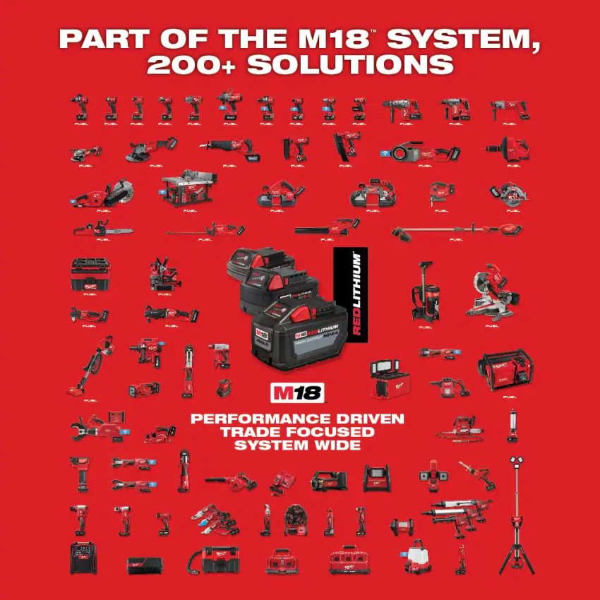 M18 18V Lithium-Ion Cordless Combo Tool Kit (7-Tool) with Two 3.0 Ah Batteries, Charger and Tool Bag