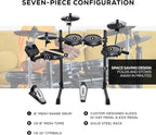 Alesis Turbo Mesh Kit - Electric Drum Set with Over 100 Sounds Mesh Drum Pad