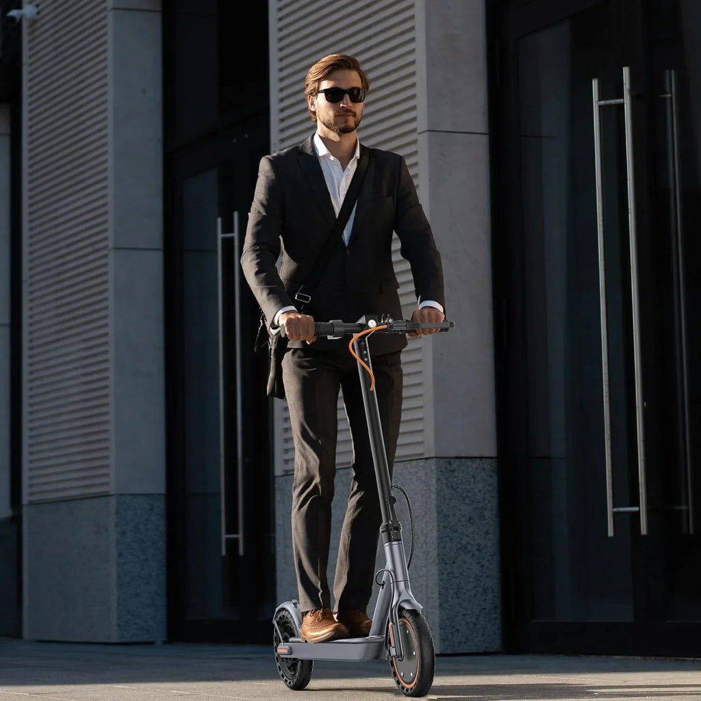 Electric Scooter 350W/500W Powerful Motor 8.5"/10" Solid Tires 19/22Mph 28/21/12 Miles Range