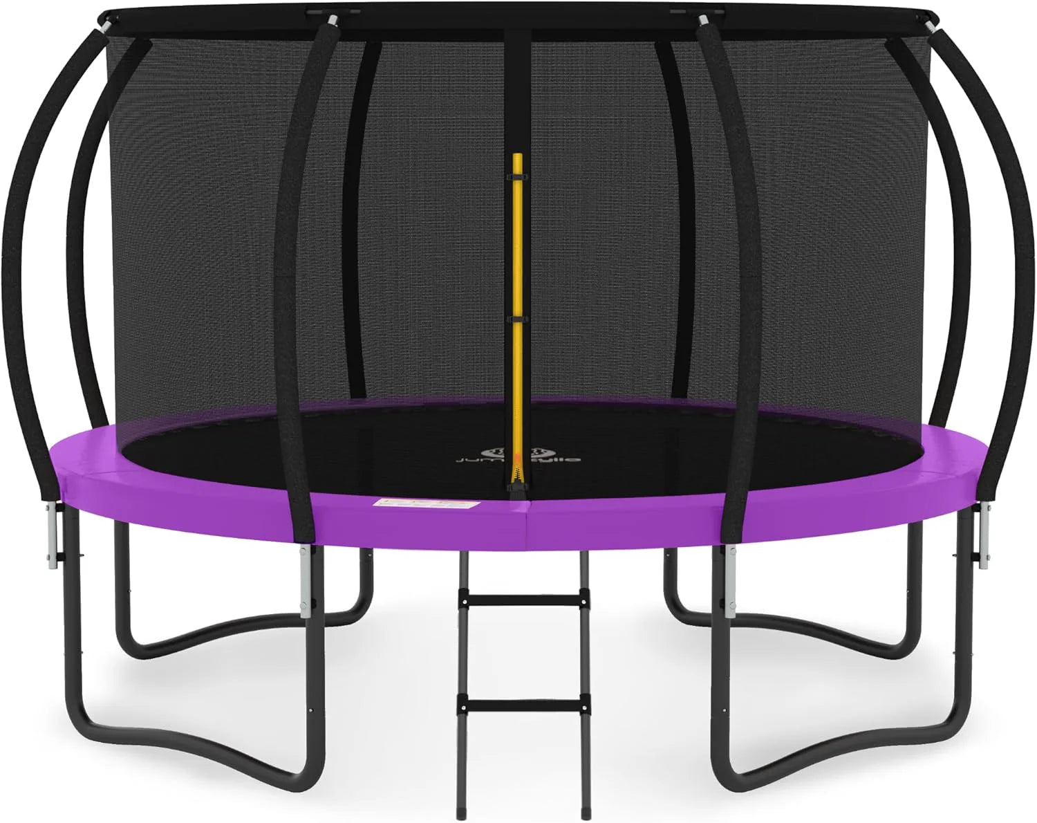 JUMPZYLLA Trampoline 8FT 10FT 12FT 14FT 15FT 16FT Trampoline with Enclosure - Recreational Trampolines with Ladder and AntiRust Coating, ASTM Approval Outdoor Trampoline for Kids