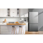 Hisense 17.2-cu ft Counter-depth Bottom-Freezer Refrigerator (Fingerprint Resistant Stainless Steel) ENERGY STAR