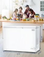 BLACK+DECKER 2.0 Cu. Ft. Compact Chest Freezer, Deep Freezer Holds Up To 70 Lbs. of Frozen Food