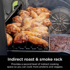 Ninja FlexFlame Grill and Smoker Electric Propane Grill Roaster BBQ Grill 5-in-1 Cooking System