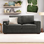 Hanherry 89" Sofa for Living Room, Modern Comfy Sofa with Medium Firm Seat Cushion, Removable Cover,Wide Armrest,USB/Type-C Port,Chenille Fabric Couches for Small Space,Apartment