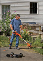 BLACK+DECKER 3-in-1 Corded Lawn Mower, String Trimmer & Edger, 12-Inch (BESTA512CM)