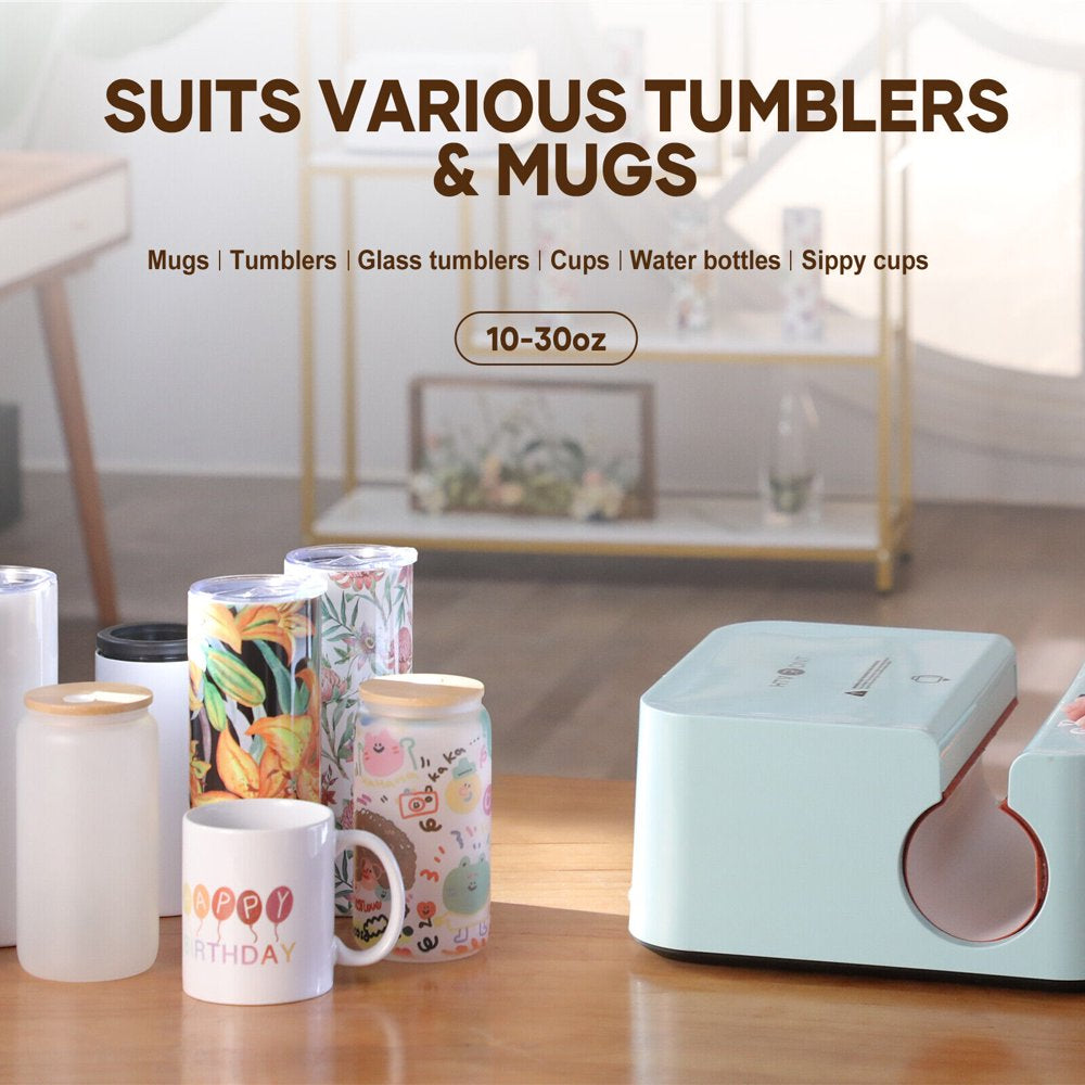 HTVRONT Auto Tumbler Mug Heat Press Machine for Sublimation DIY Print Cup Mug