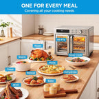 Midea Flexify French Door Toaster Oven Air Fryer Combo, 26.4 QT, Extra Large Air Fryer Countertop