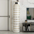 Large-capacity multi-layer rotating disinfection shoe cabinet with mirror deodorizer