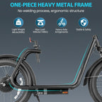 Caroma Peak 800W Foldable Adult Electric Scooter with 20-inch Wide Tires, 48V Battery, Basket, and Adjustable Seat