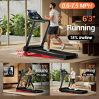 Home Treadmill 15% Incline Treadmill 3.0 hp Quiet Brushless Dual Cushion System