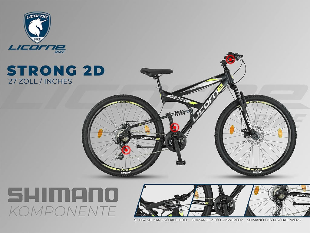 Licorne Bike Strong 2D Premium Mountain Bike
