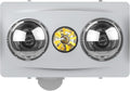 Modura Bathlux2 3-in-1 Bathroom Heater, Fan, and Light - Silver
