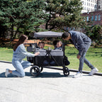 Jeep Wrangler Deluxe 4 Seater Stroller Wagon by Delta Children Premium Quad Stroller Wagon