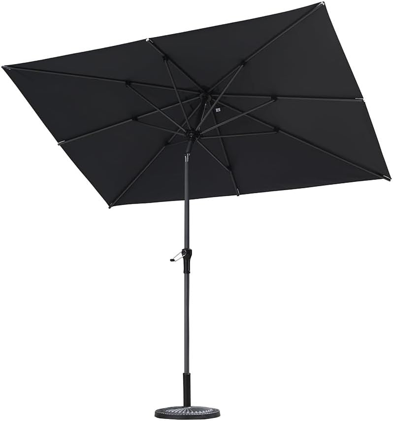 Purple Leaf Outdoor Market Umbrella 1.8 x 2.7m - Waterproof & UV 50+ Sun Protection