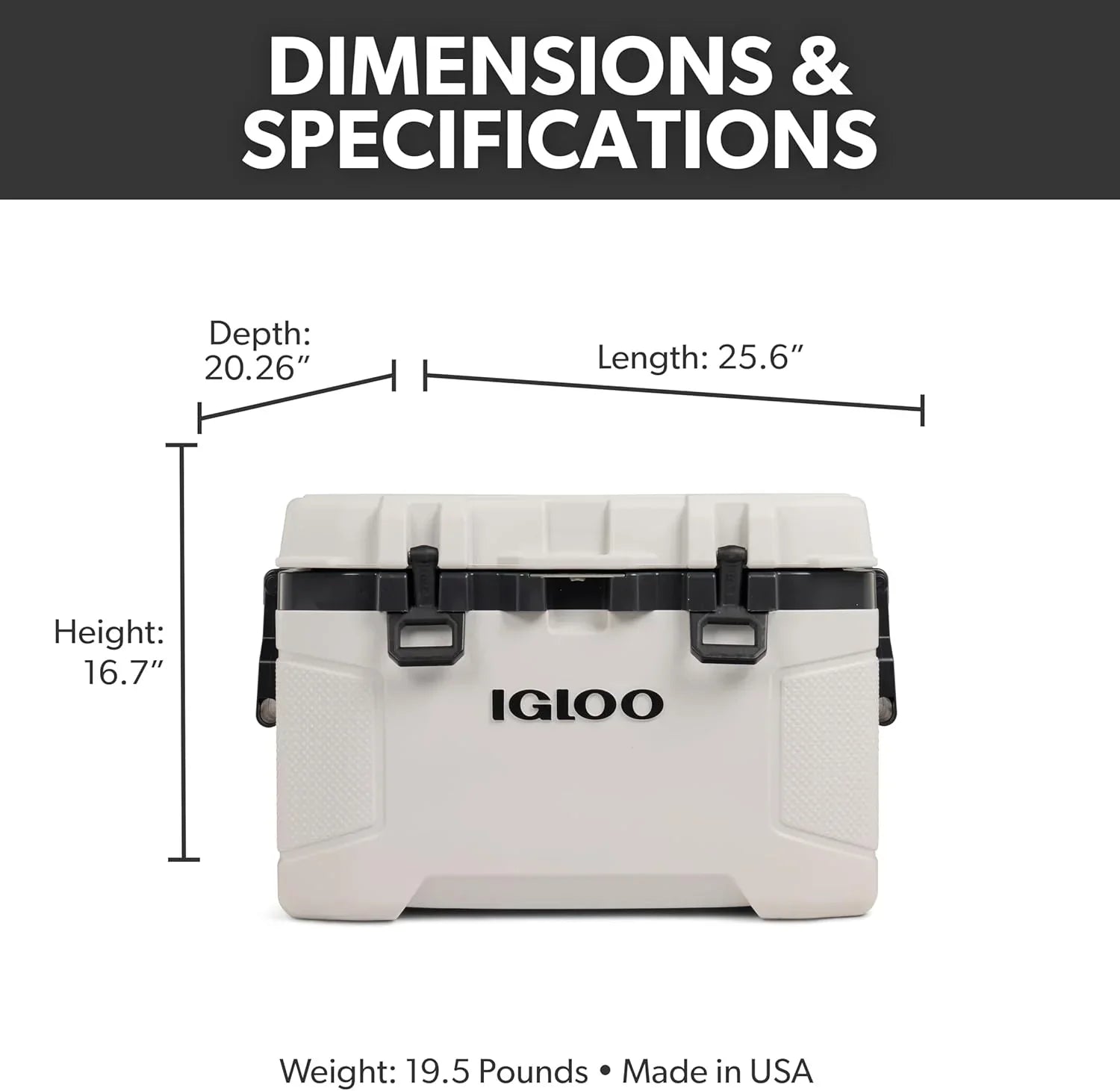 Igloo 52Qt Wheeled Cooler Insulated Hard Shell Ice Chest