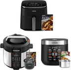 COSORI Pressure Cooker 6 qt, 9-in-1 Instant Multi Kitchen Appliances, Safer Venting Design, Rice Cooker, Slow Cooking Pot, Sous Vide, Saute Pot, 1100W, Stainless Steel