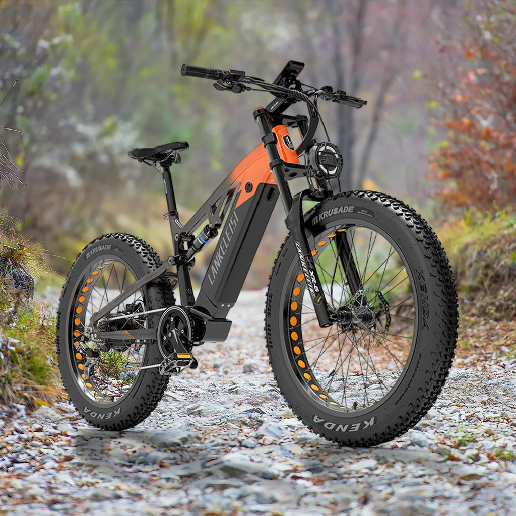 Lankeleisi RV800 Plus 750W Bafang Motor 26" Fat Bike Fully E-Mountainbike 20Ah