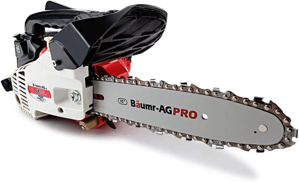 Baumr-AG 25cc Petrol Chainsaw for Professional Tree Pruning, 10-Inch Bar, 2-Stroke Engine with Toolkit