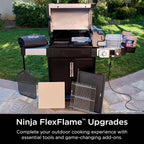 Ninja FlexFlame Grill and Smoker Electric Propane Grill Roaster BBQ Grill 5-in-1 Cooking System