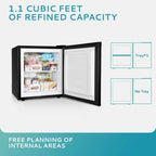 Upright freezer, 3.0Cubic Feet, Single Door Compact Mini Freezer with Reversible Door Small freezer for Home/Dorms/Apartment/Office