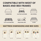 EGOHOME 14 Inch King Size Memory Foam Mattress for Back Pain, Cooling Gel Mattress Bed in a Box, Made in USA, CertiPUR-US Certified, Therapeutic Medium Mattress, 76x80x14 Black