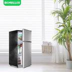 2.4 Cu.Ft Mini Fridge with Freezer Double Door Small Tiny Size Refrigerator with 7 Control Knob