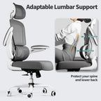 Office Chair Ergonomic Desk Chair, 330 lbs Home Mesh Desk Chair with Wheels, Comfortable Gaming Chair, High Back Office Chair