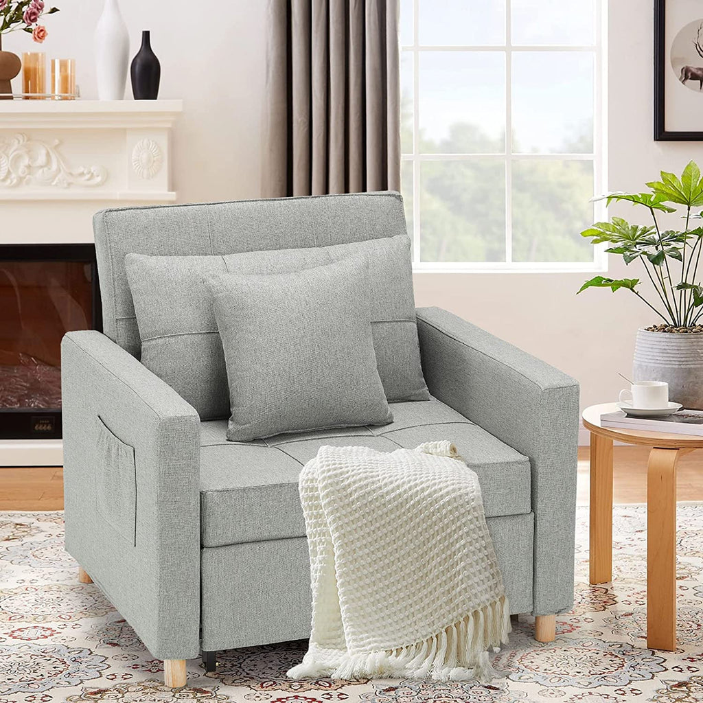 ?? 40 Inch 3-in-1 Convertible Chair Bed,Sofa Bed.