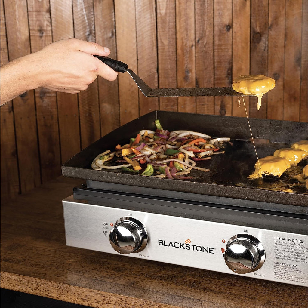 Blackstone 1666 22?? Tabletop Griddle with Stainless Steel Faceplate, Powder Coated Steel, Black