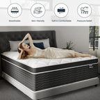 Full Size Mattress 10 Inch Full Size Mattress in a Box Medium Plush Hybrid Mattress