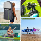 FBSPORT 11' Premium Stand Up Paddle Board Yoga Board with Durable SUP Accessories Carry Bag