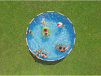 Steel Pro MAX 14 Foot x 48 Inch Round Metal Frame Above Ground Outdoor Swimming Pool Set with 1,000 Filter Pump, Ladder, and Cover, Gray