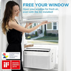 Midea 12,000 BTU U-Shaped Smart Inverter Window Air Conditioner Cools up to 550 square feet