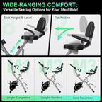 Foldable Exercise Bike Stationary Bikes for Home, 5 IN 1 Indoor Workout Bike, Cycling Bike with 16-Level Quiet Magnetic Resistance, 6.6 LBS Flywheel and 300LBS Capacity, 2025 Designed 817 X-bike