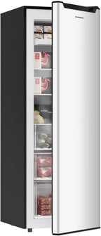 BANGSON Upright Freezer 7.0 Cu.ft Stand Up Freezer Convertible Upright Freezer/Refrigerator