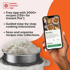 9-in-1 Multicooker, Pressure Cooker, Slow Cook, Rice Maker, Steamer, Sauté, Yogurt, Warmer & Sterilizer, Includes App With Over 800 Recipes, Stainless Steel, 6 Quarts