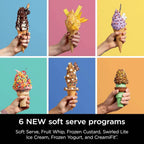 Ninja Swirl by CREAMi Ice Cream and Soft Serve Maker Frozen Yogurt Low Calories Program