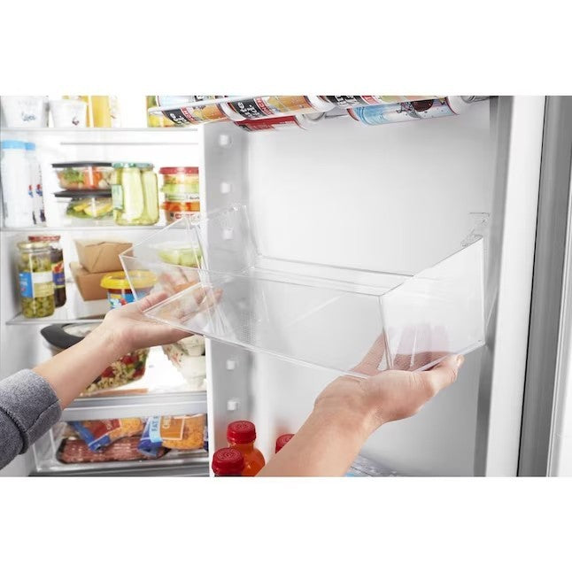 Whirlpool 21.4-cu ft Side-by-Side Refrigerator with Ice Maker (Fingerprint Resistant Stainless Steel)