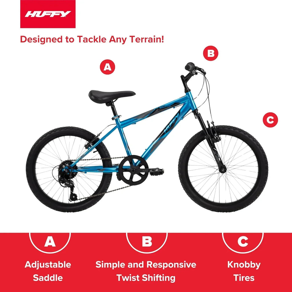 Huffy Stone Mountain Hardtail Mountain Bike for Boys/Girls/Men/Women 20"/24"/26" Sizes