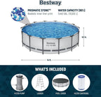 Steel Pro MAX 10 Foot x 30 Inch Round Metal Frame Above Ground Backyard Swimming Pool Set