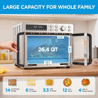 Midea Flexify French Door Toaster Oven Air Fryer Combo, 26.4 QT, Extra Large Air Fryer Countertop