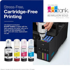 ET-4800 Wireless All-in-One Cartridge-Free Supertank Printer with Scanner, Copier, Fax, ADF and Ethernet �C Ideal-for Your Home Office, White