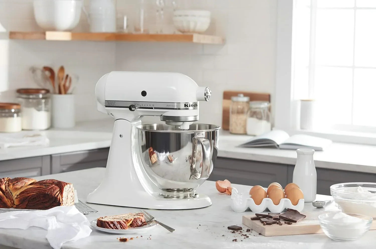 KitchenAid Artisan 5-Quart Tilt-Head Stand Mixer with Pour Flap