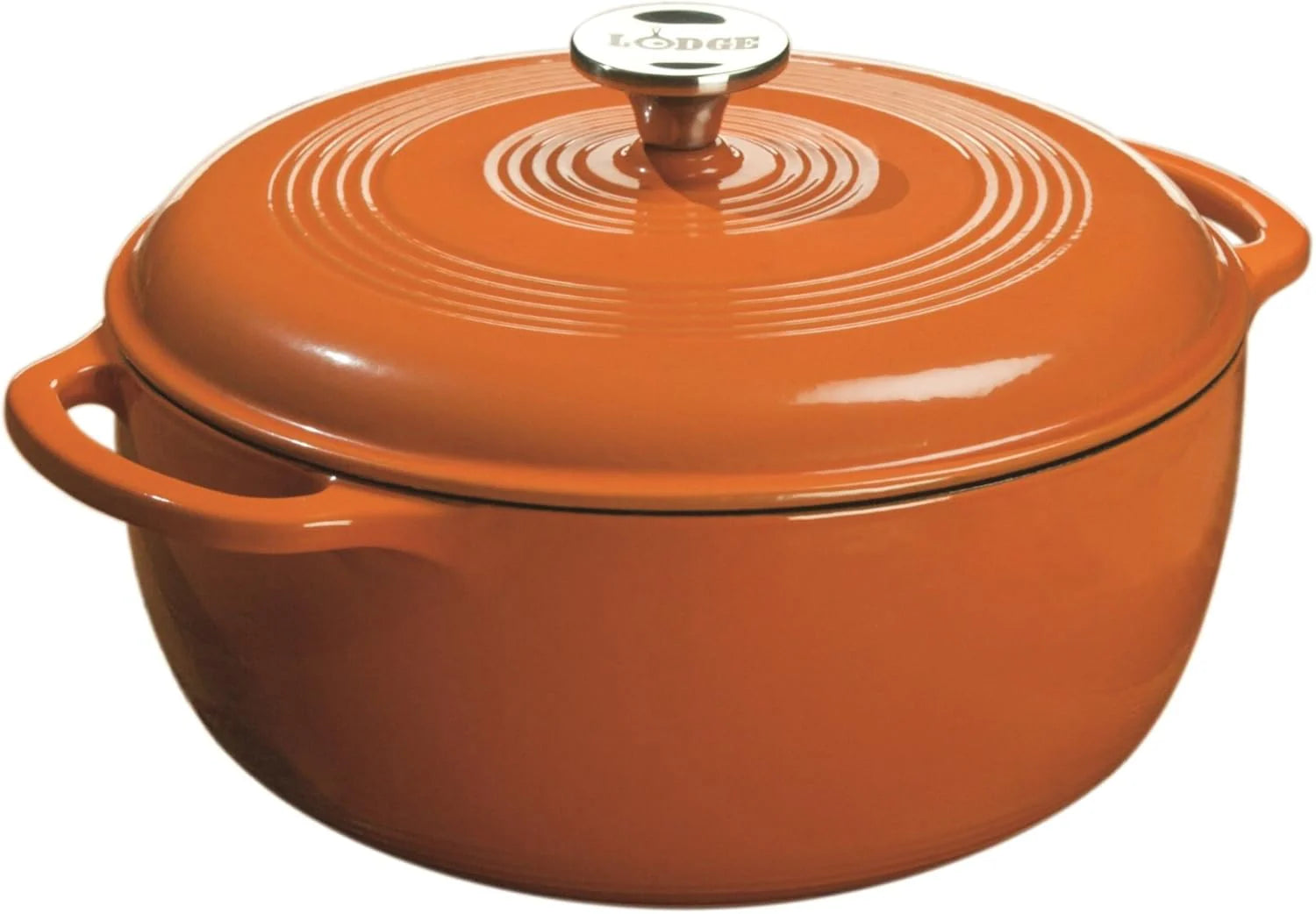 Lodge Essential Enamel Cast Iron Dutch Oven - Perfect for Bread Baking, Braising, Marinating & Slow Cooking - Features Moisture-Sealing Lid & Dual Handles - Kitchen Essentials - 6 Quarts - Caribbean Blue