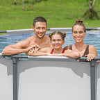 Steel Pro MAX 10 Foot x 30 Inch Round Metal Frame Above Ground Backyard Swimming Pool Set